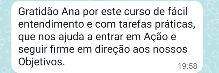 Depoimento — curso de fácil entendimento